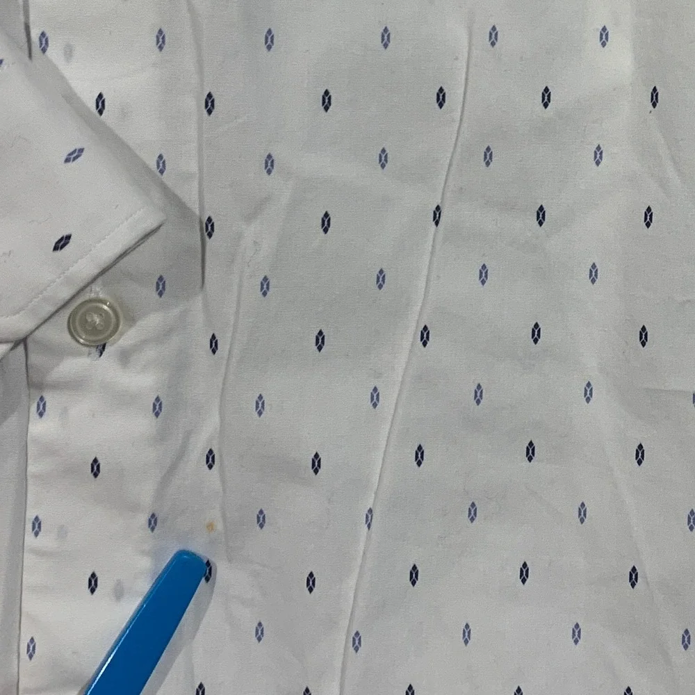 Banana‎ Republic Mens XL Athletic Fit Wrinkle Resistant Button Down Shirt White